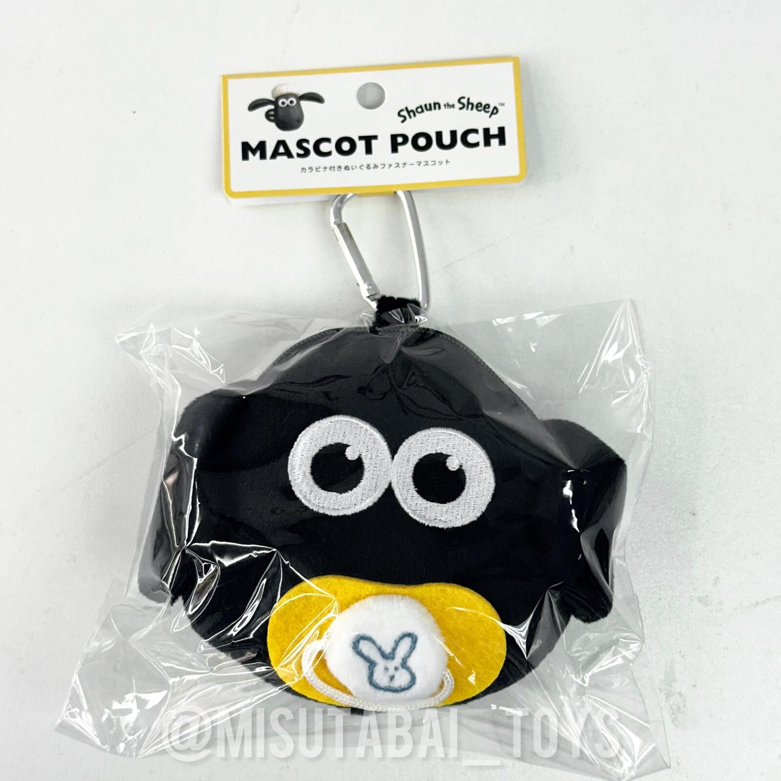 Shaun the Sheep Zipper Mascot with Carabiner Timmy