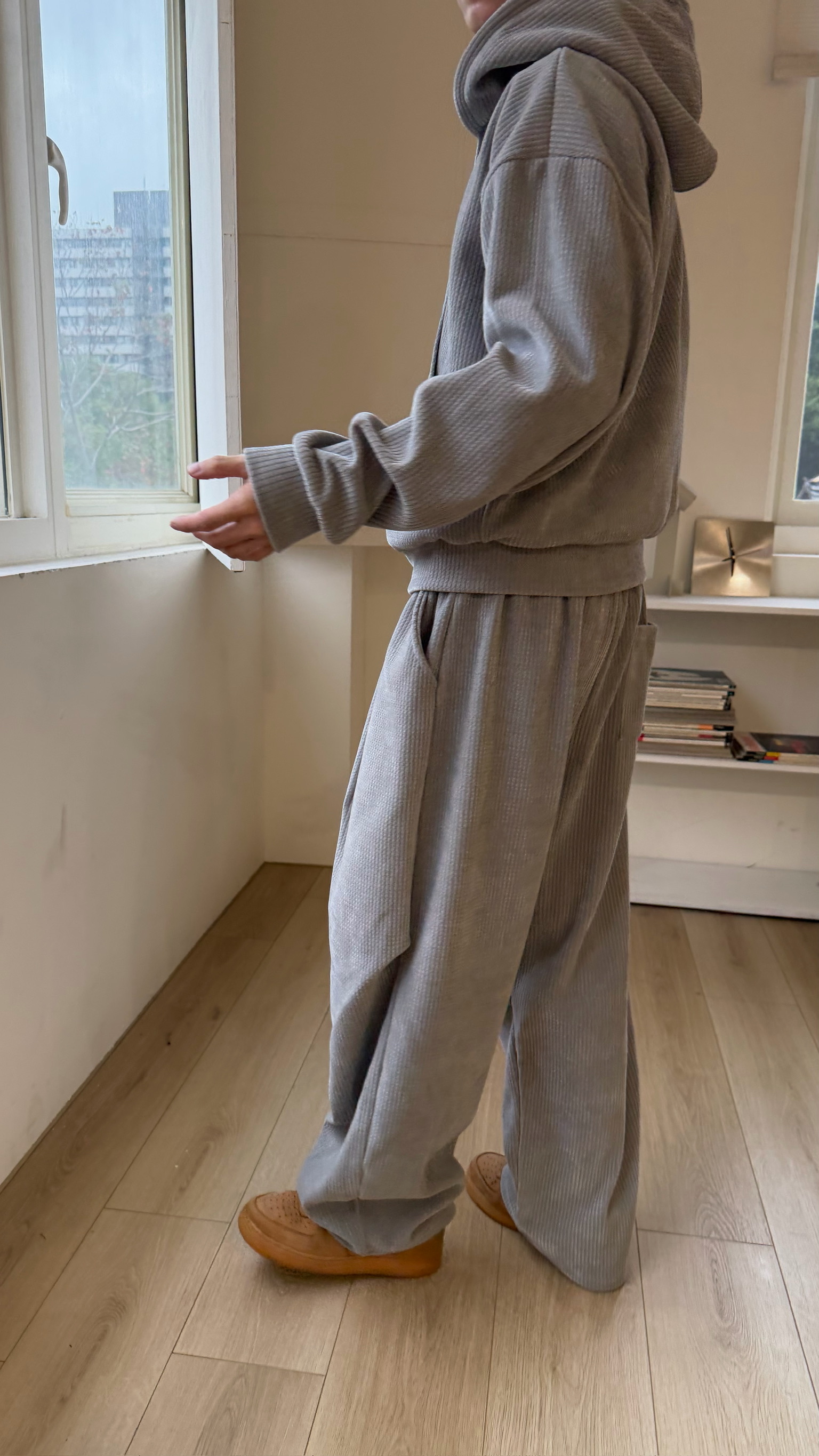 絨面降落傘棉褲