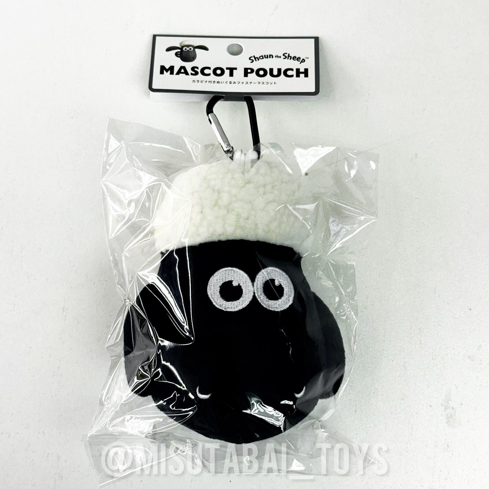 Shaun the Sheep Zipper Mascot with Carabiner Shaun