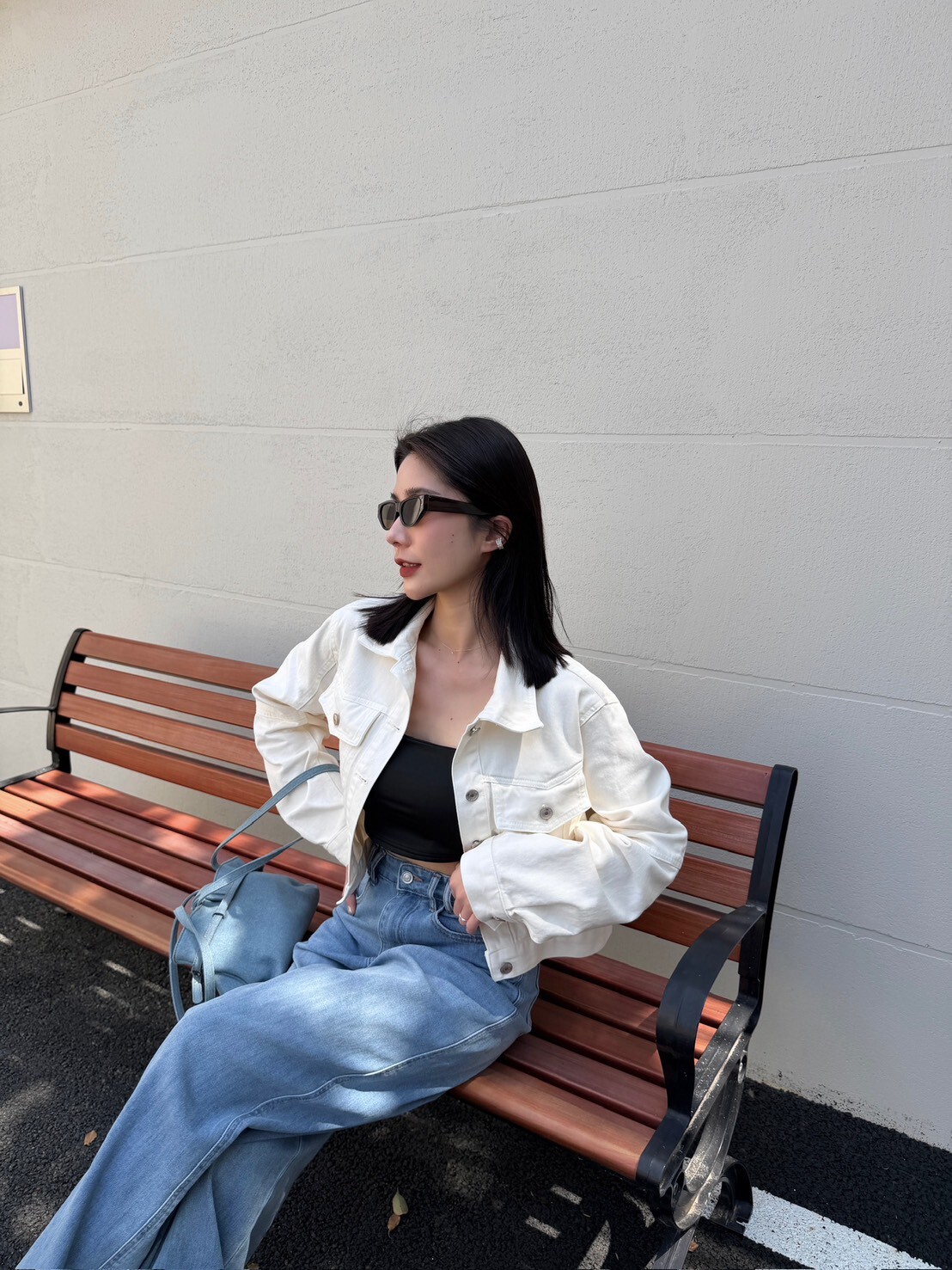 自留款低飽和短版牛仔外套