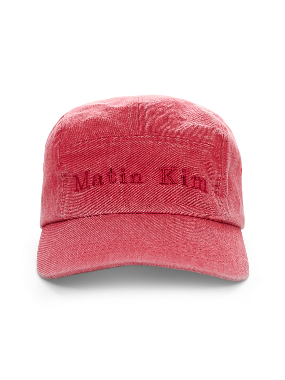 MATIN WASHED CAMP CAP IN RED