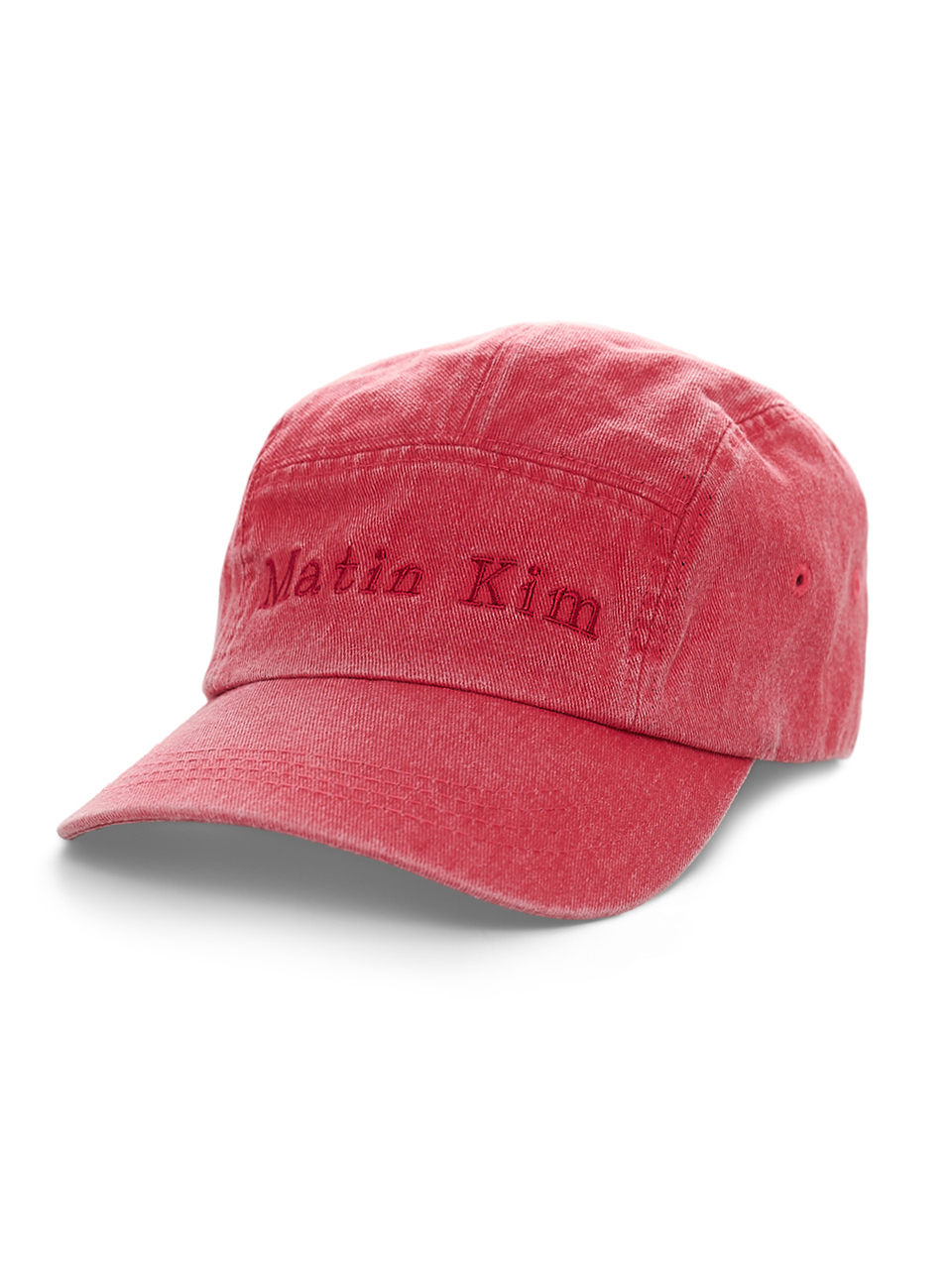 MATIN WASHED CAMP CAP IN RED