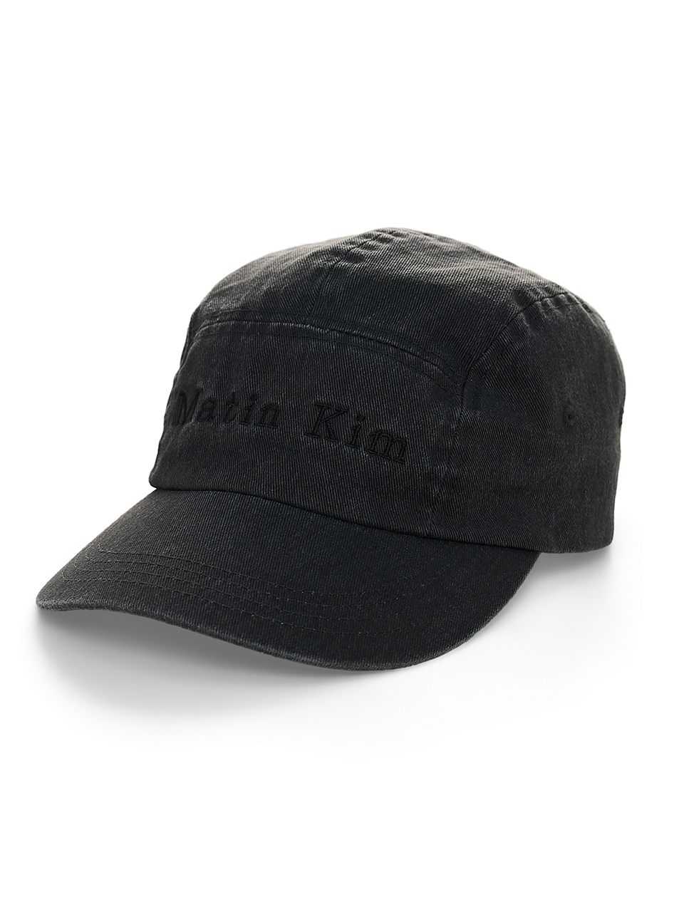 MATIN WASHED CAMP CAP IN BLACK