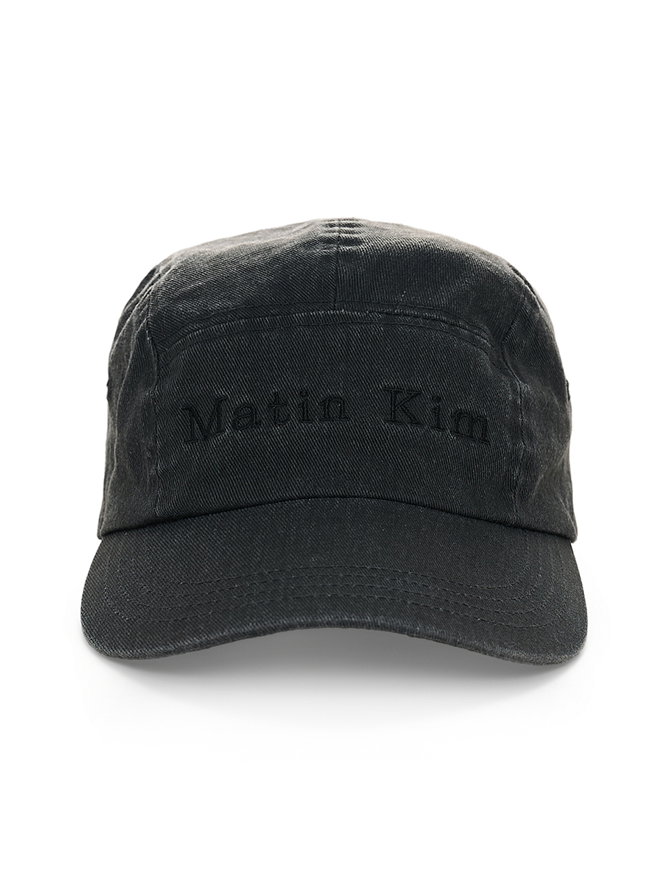 MATIN WASHED CAMP CAP IN BLACK