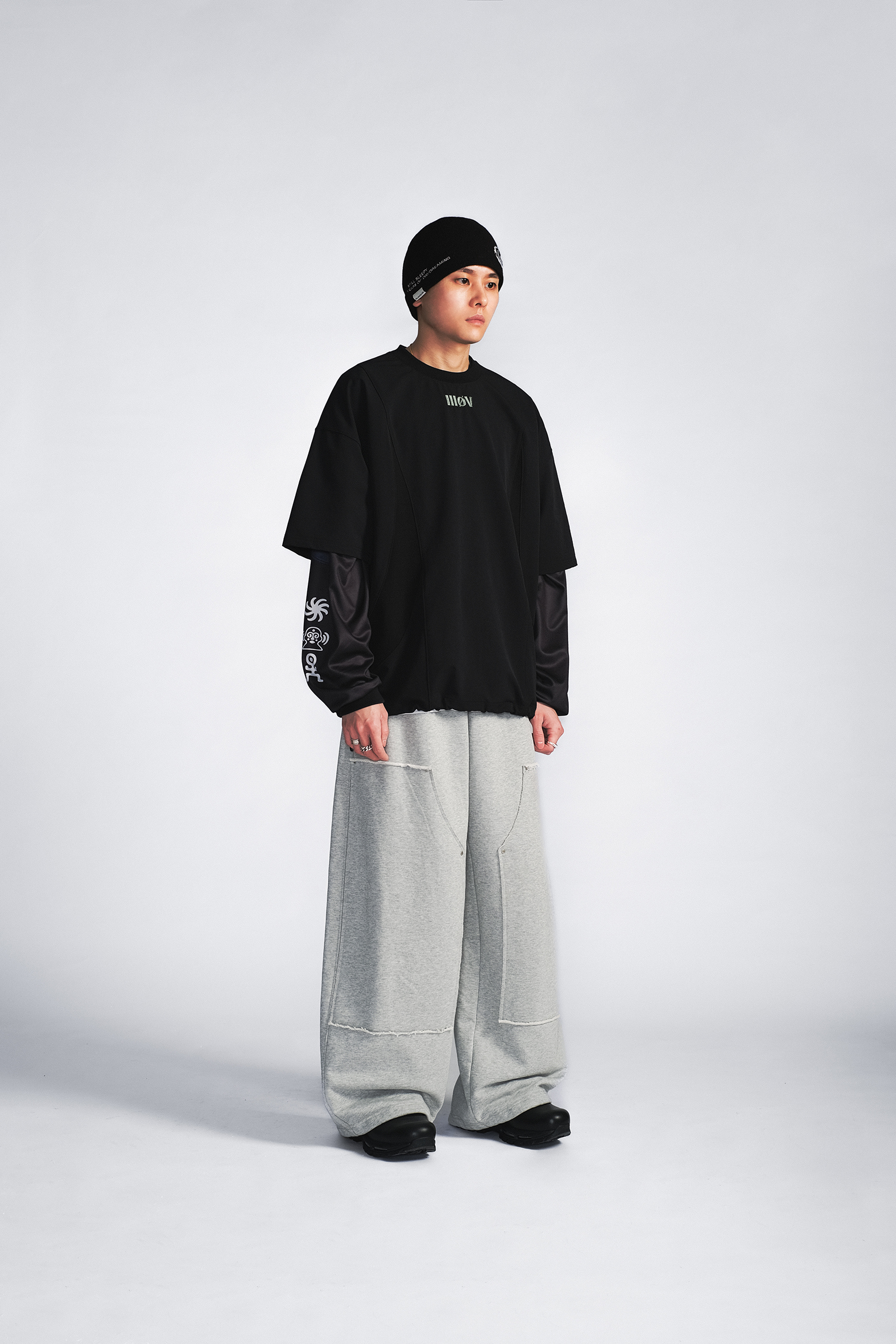 Wall of Sound - 2:06/“LOST.ZIP” Laboratory Pullover Tee - Black