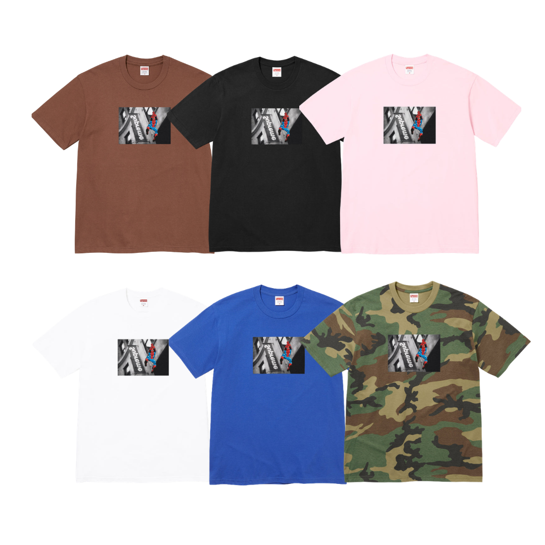 2026SS SUPREME SPIDERMAN TEE 蜘蛛人 聯名 短T 現貨