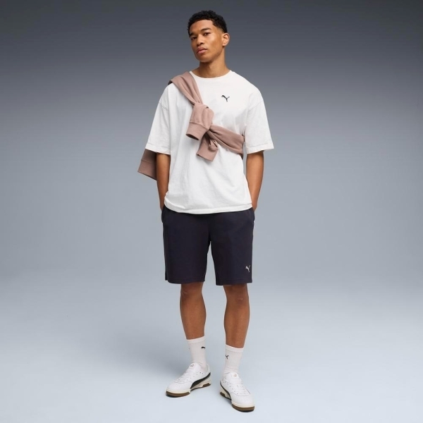 PUMA 短褲 基本系列 ESS ELEVATED 深藍 寬鬆 9吋短褲 男 69202116