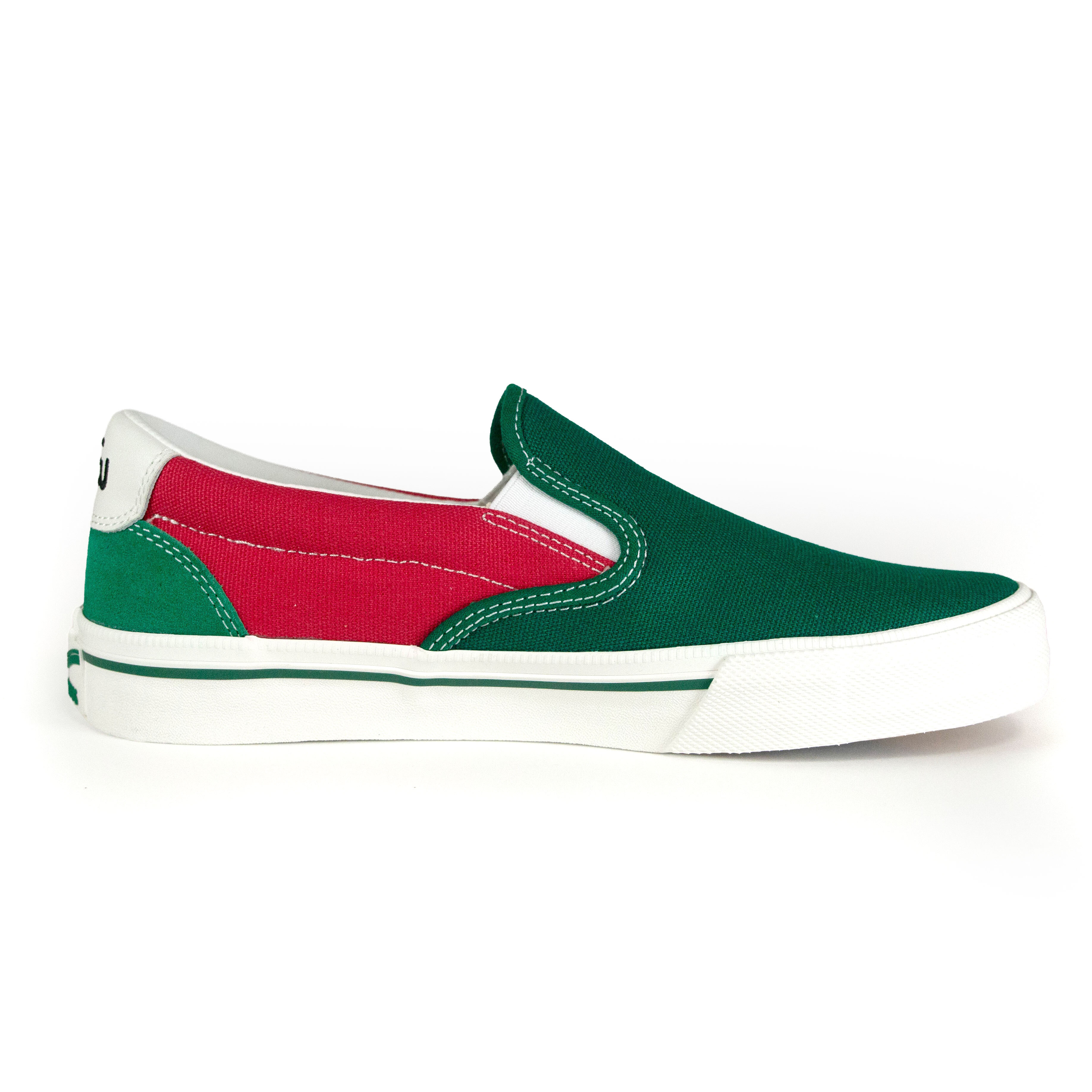 oddSEESAW SLIP ON -   GREEN/RED CVS
