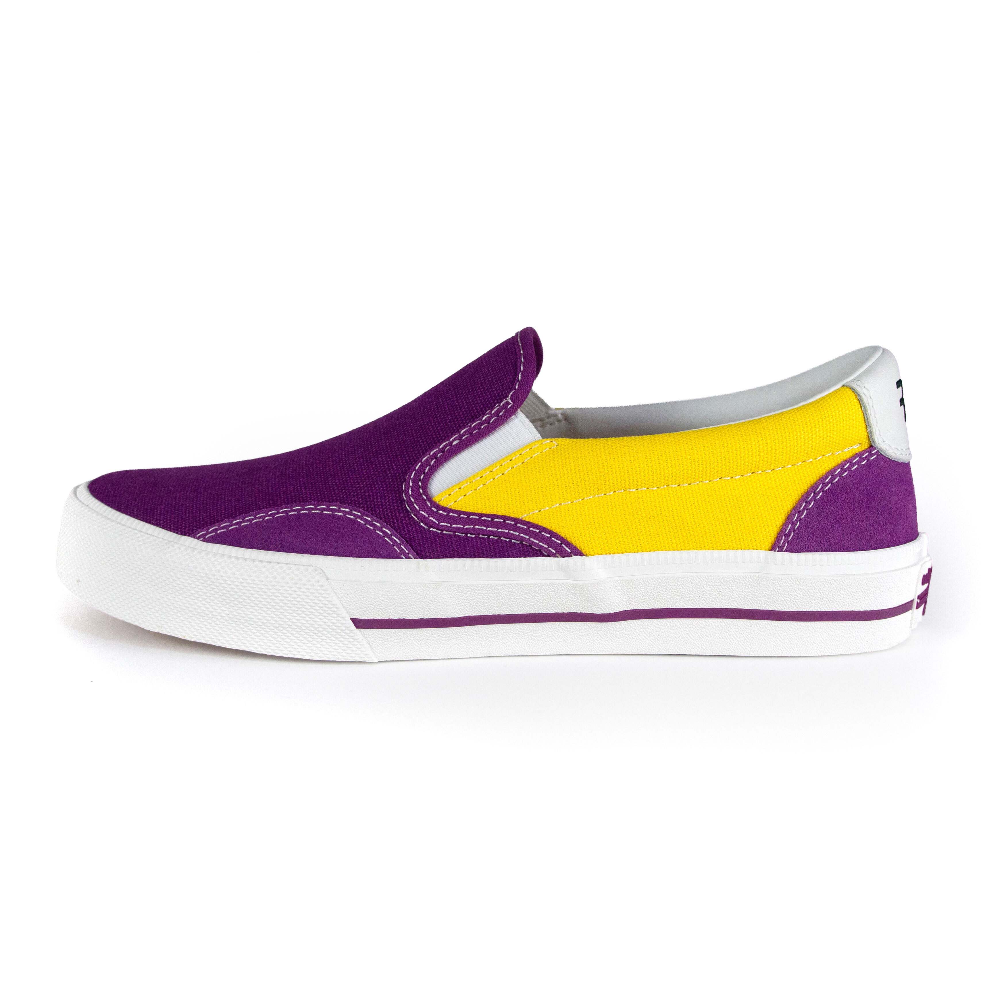 oddSEESAW SLIP ON - PURPLE/YELLOW CVS