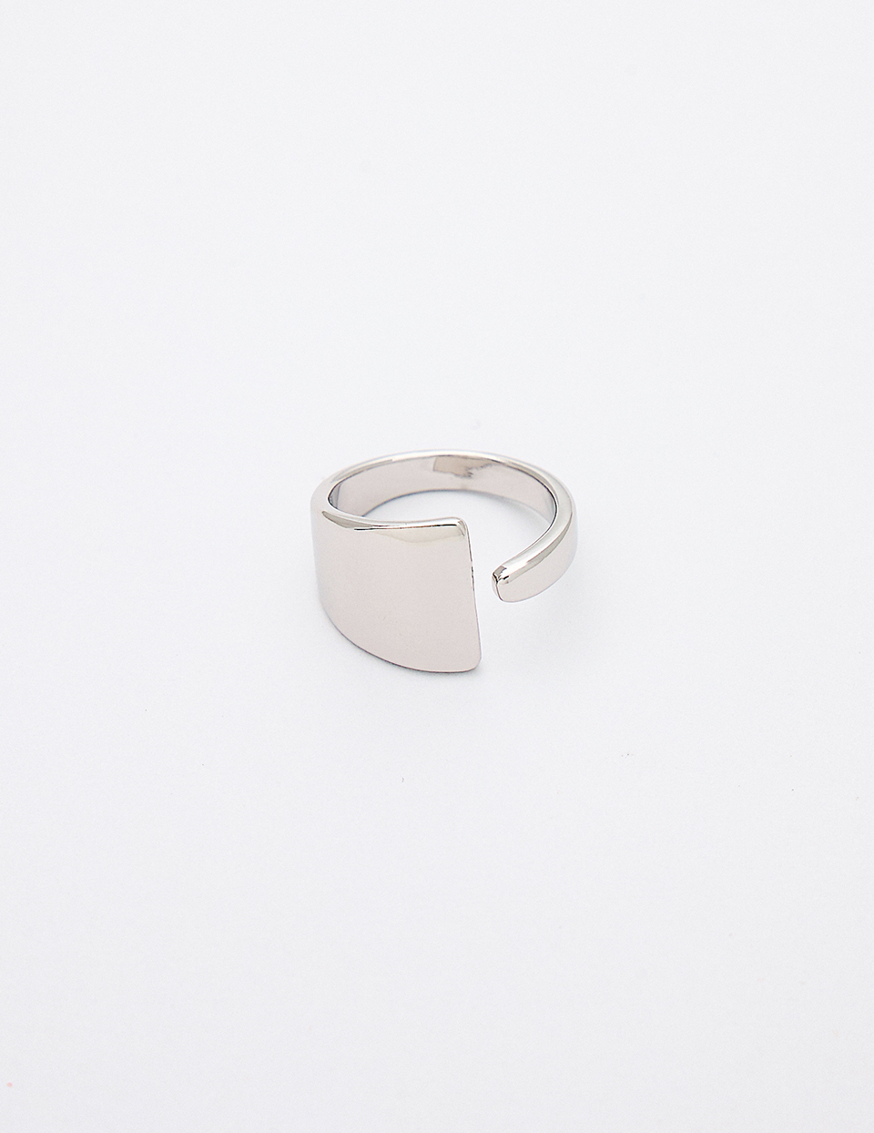 亮面寬版可調式戒指
