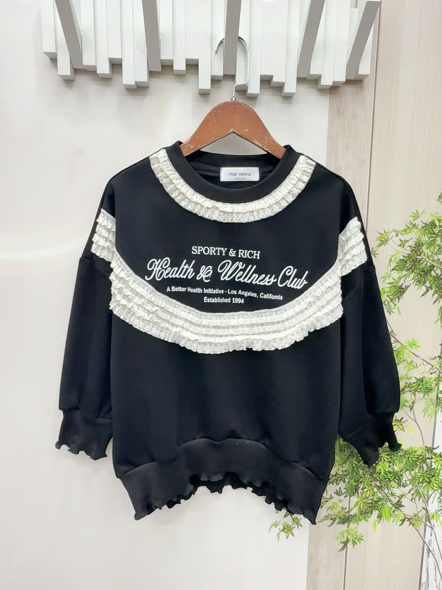 Mar 拼Lace 英文字top~150J