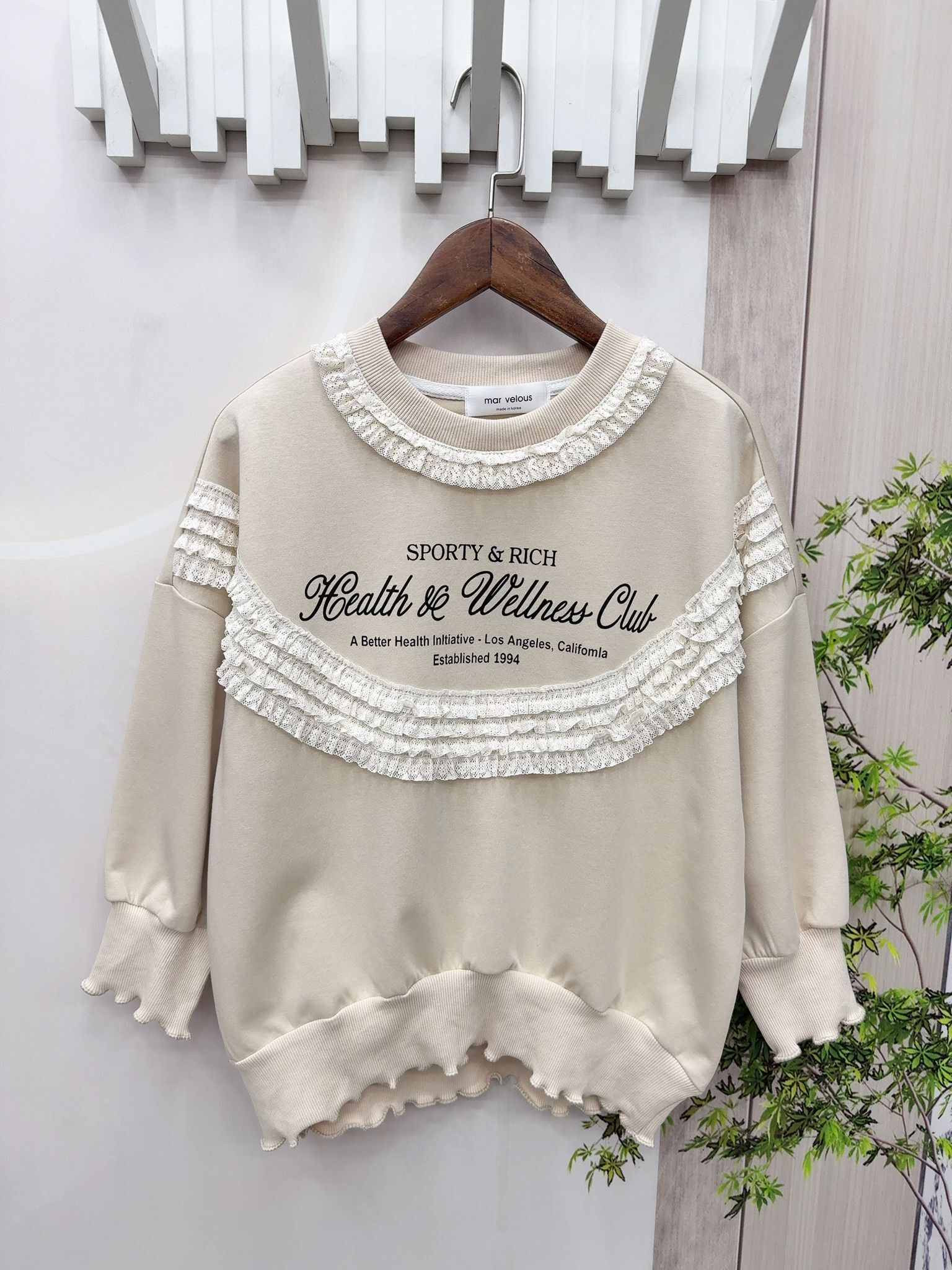 Mar 拼Lace 英文字top~150J