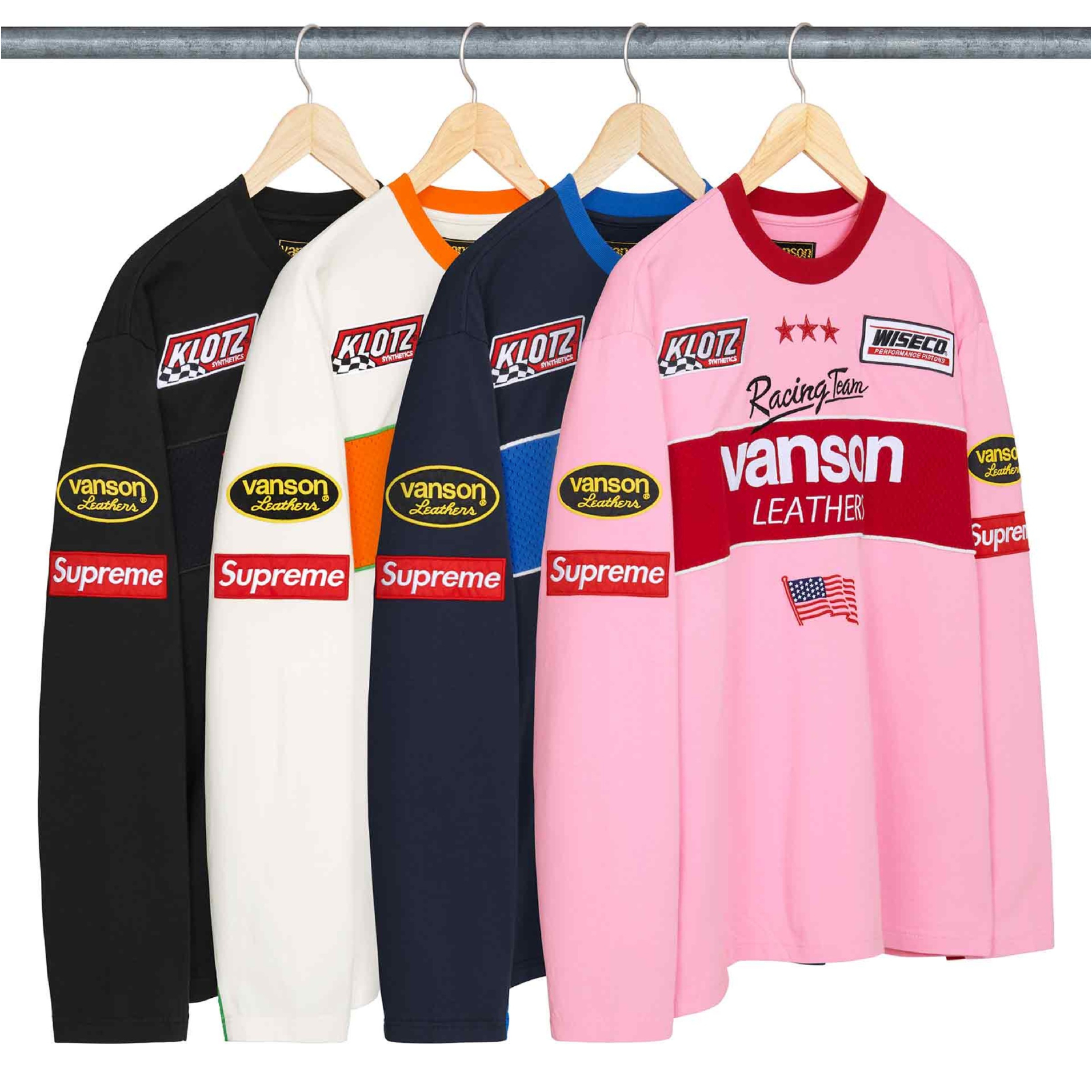 2026SS SUPREME VANSON L/S TOP 聯名賽車長T 現貨