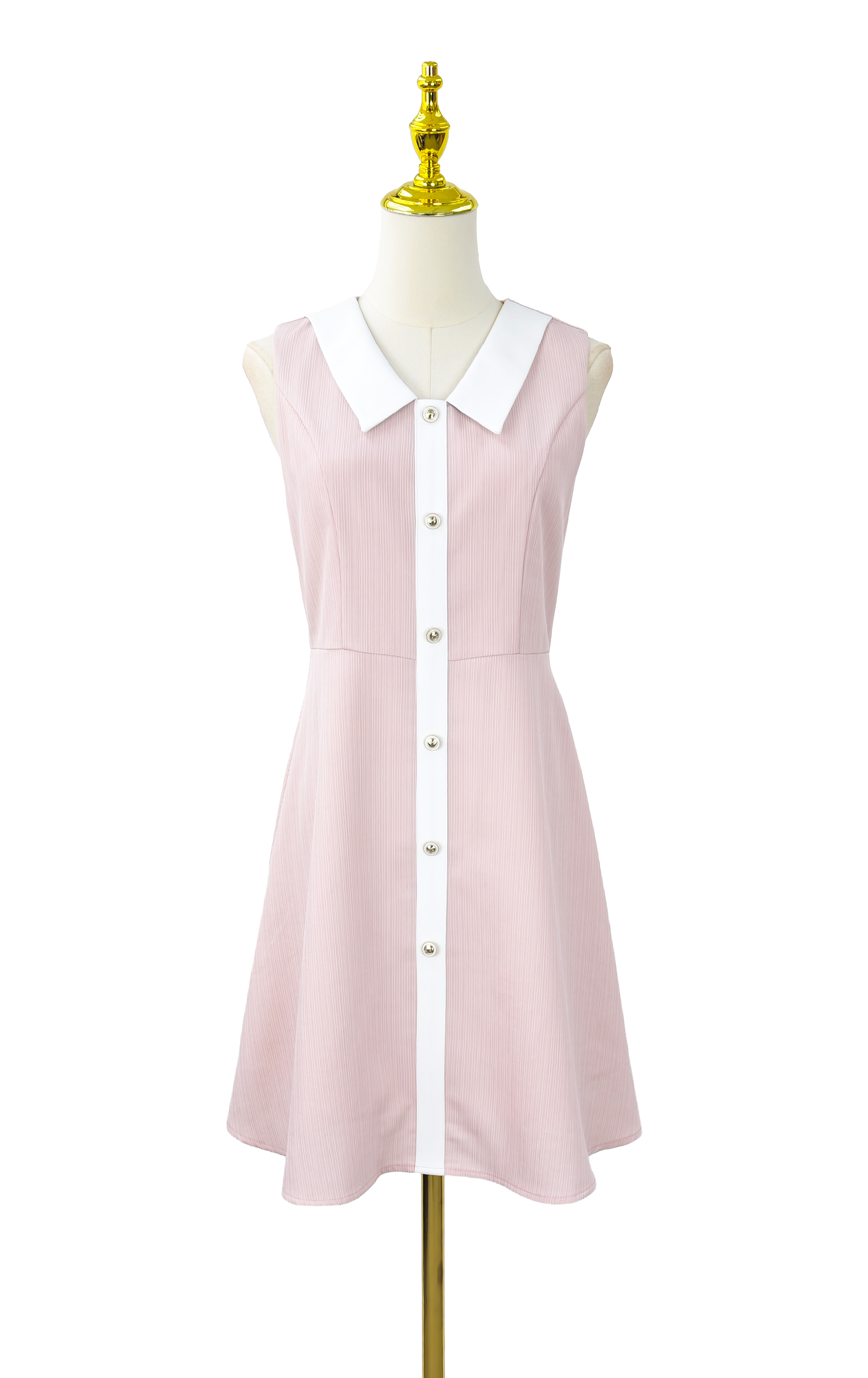 V領直排鈕背心裙 OP0654