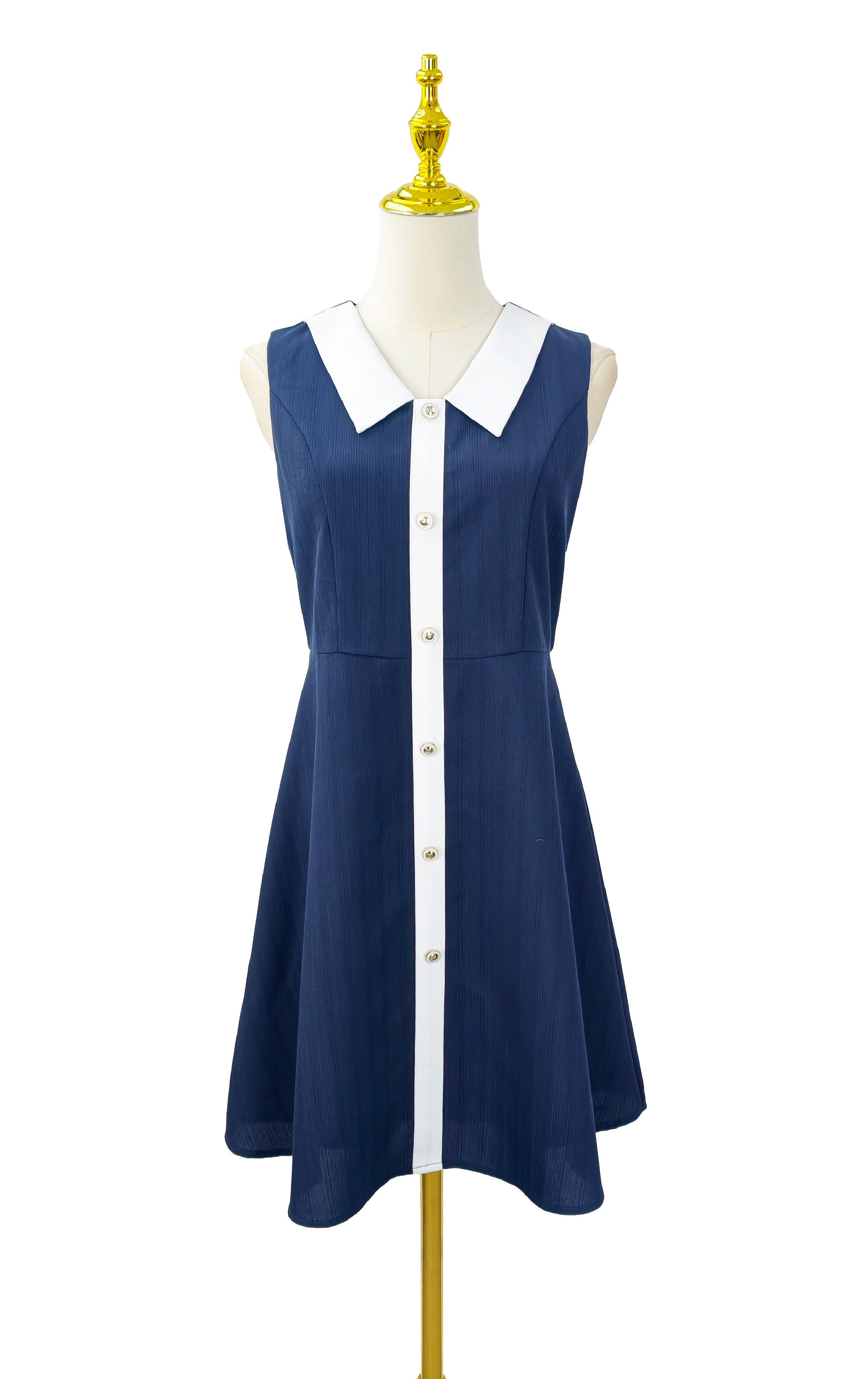 V領直排鈕背心裙 OP0654