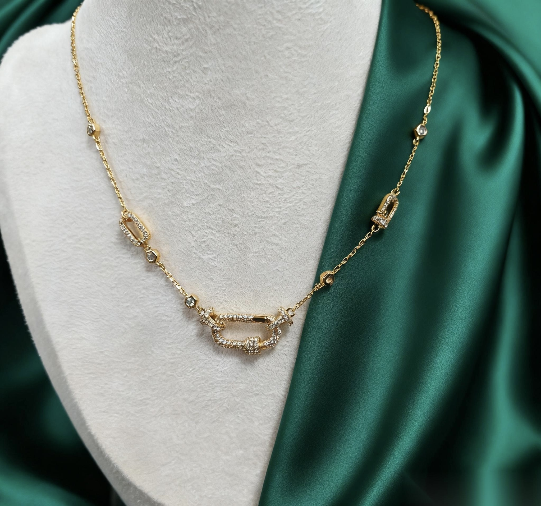 (AR1) 橢圓萬能鏈 項鏈 S925復古金 - #X0237501 #AP2604