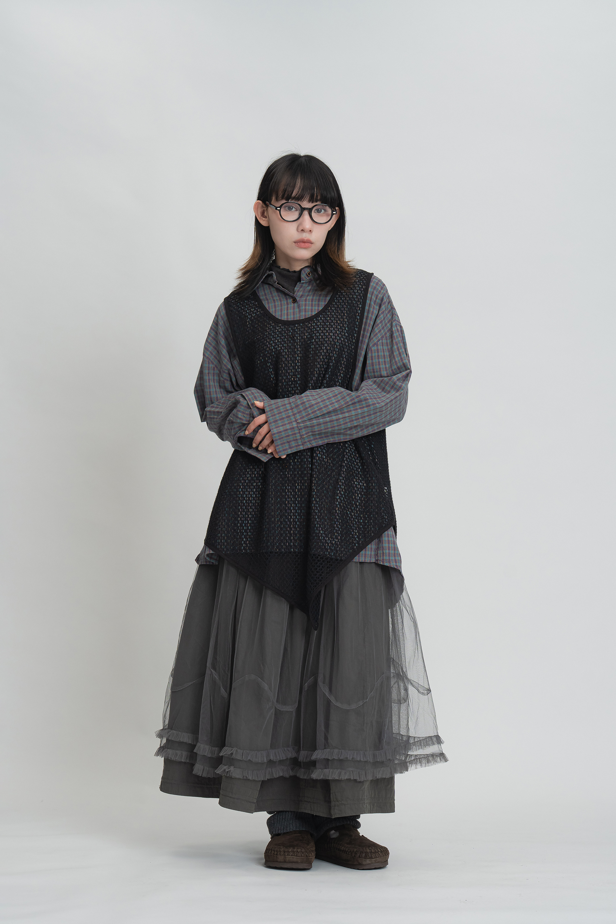 不規則鏤空疊搭背心 3色