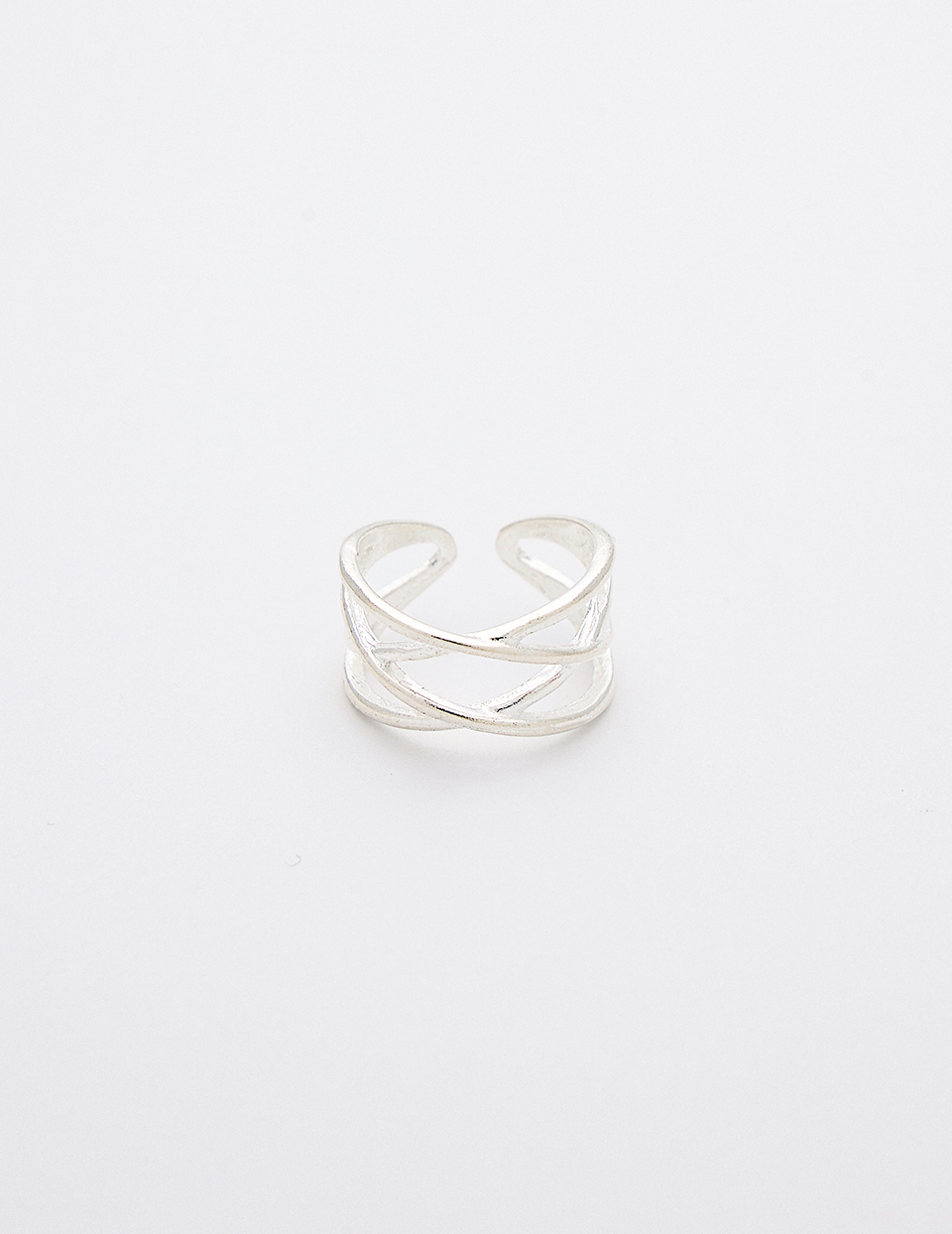 極簡線條編織可調式戒指