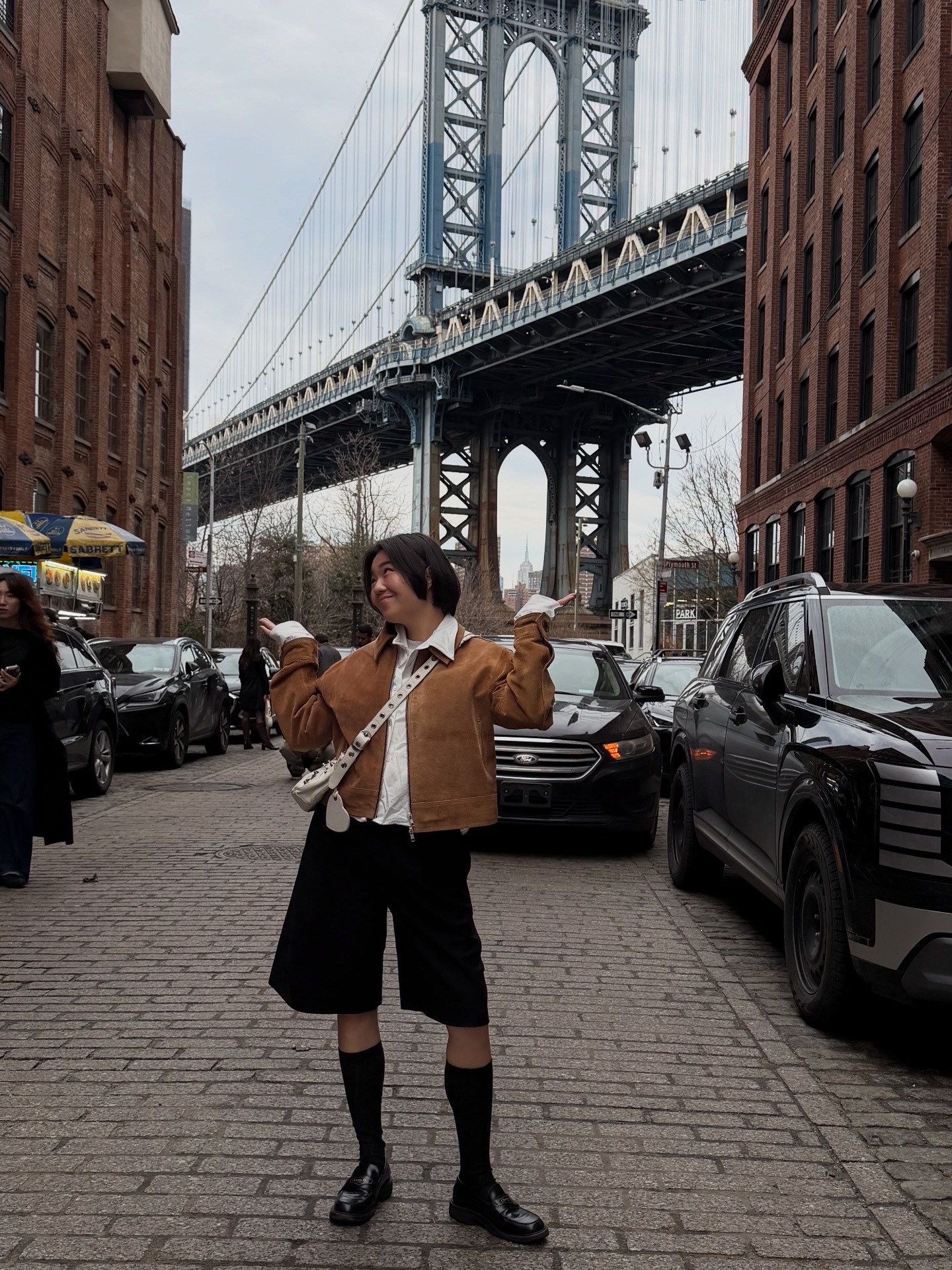 PDD Collection Straight-cut knees length shorts