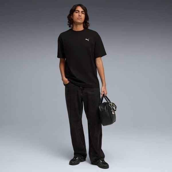 PUMA 短T 基本系列 ESS ELEVATED 黑 寬鬆 短袖 T恤 男 69201801