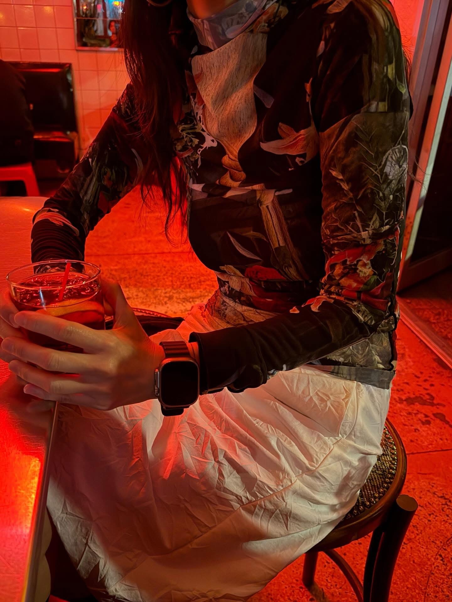 PDD Collection Floral print mesh top