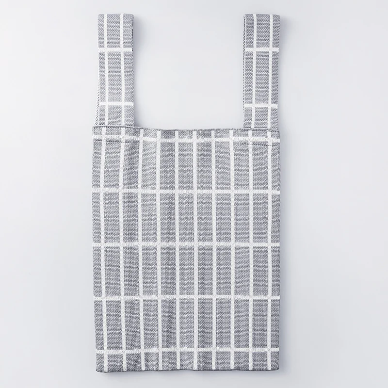 SP 針織手提袋/灰