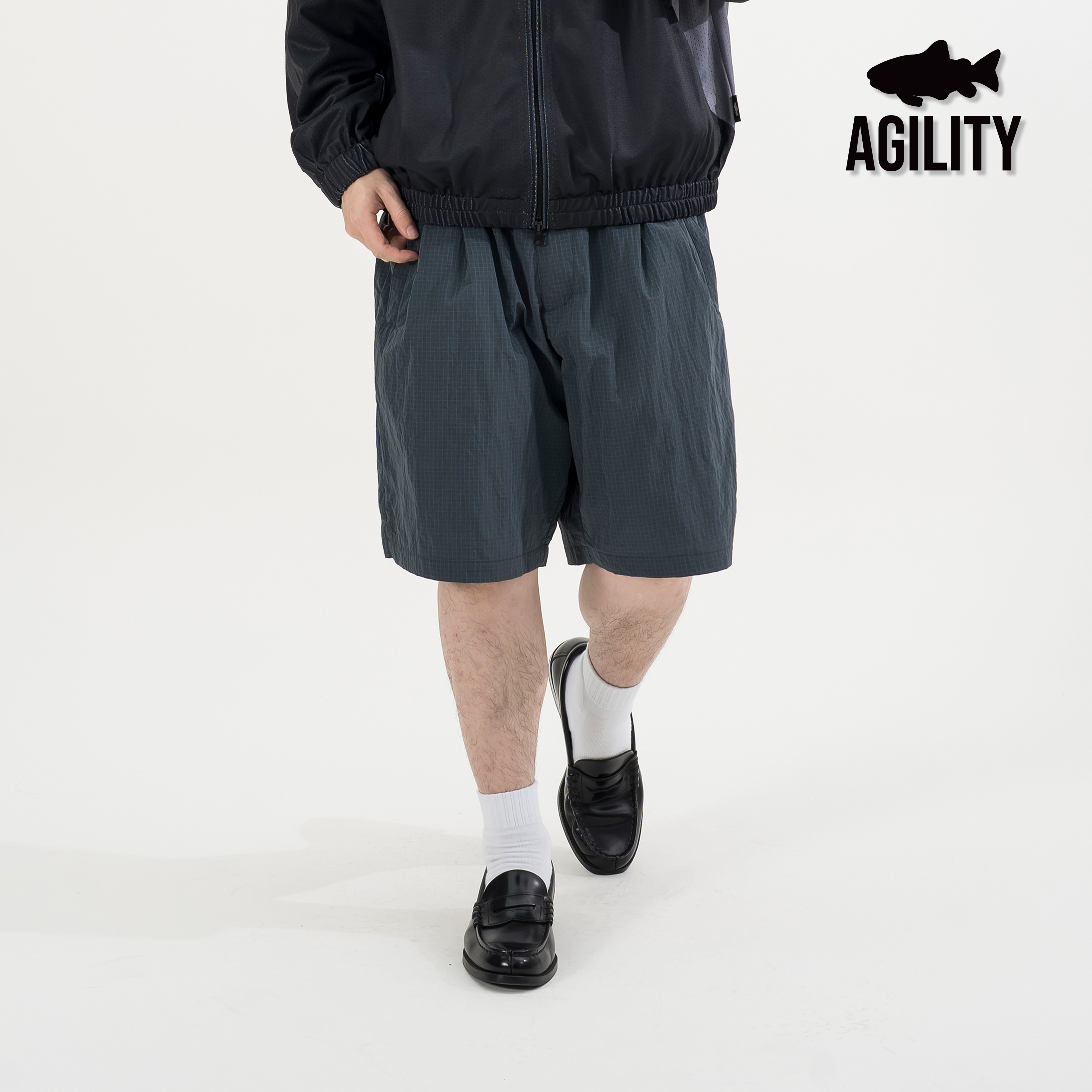 AGILITY Metallic Bermuda Shorts 金屬尼龍 百慕達 短褲 [MS53]