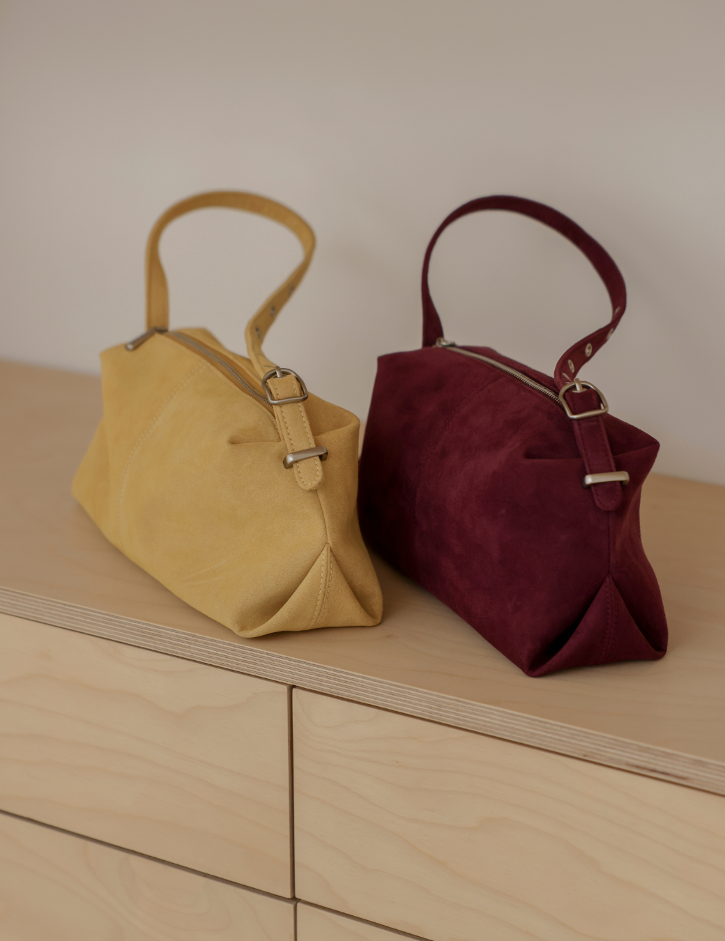 磨砂質感麂皮小包（2色）