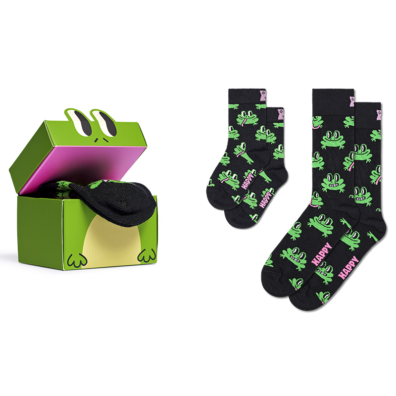 Happy Socks -兒童襪2件套 小青蛙禮盒裝