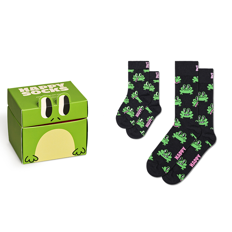 Happy Socks -兒童襪2件套 小青蛙禮盒裝