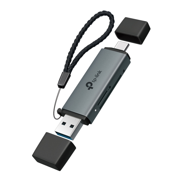 TP-Link UA430D USB‑C / USB‑A SD & microSD 讀卡器｜UHS‑I｜最高 200MB/s