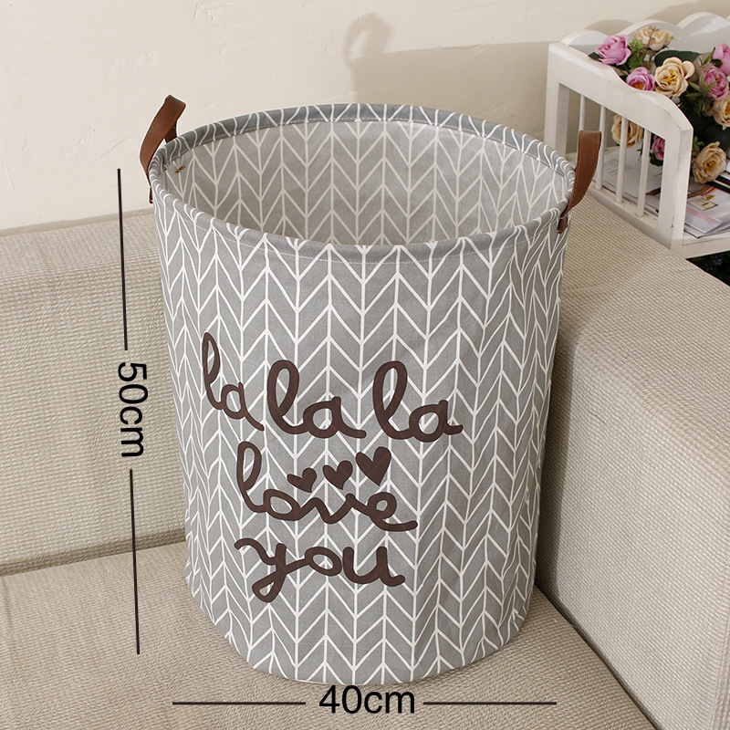 《2415》ins簡約字母家居洗衣收納籃