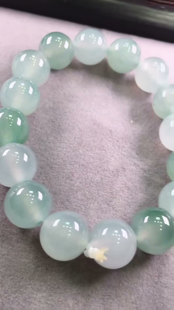 翡翠手串 (13mm直徑),天然翡翠A玉, 緬甸玉, Jade, Jadeite