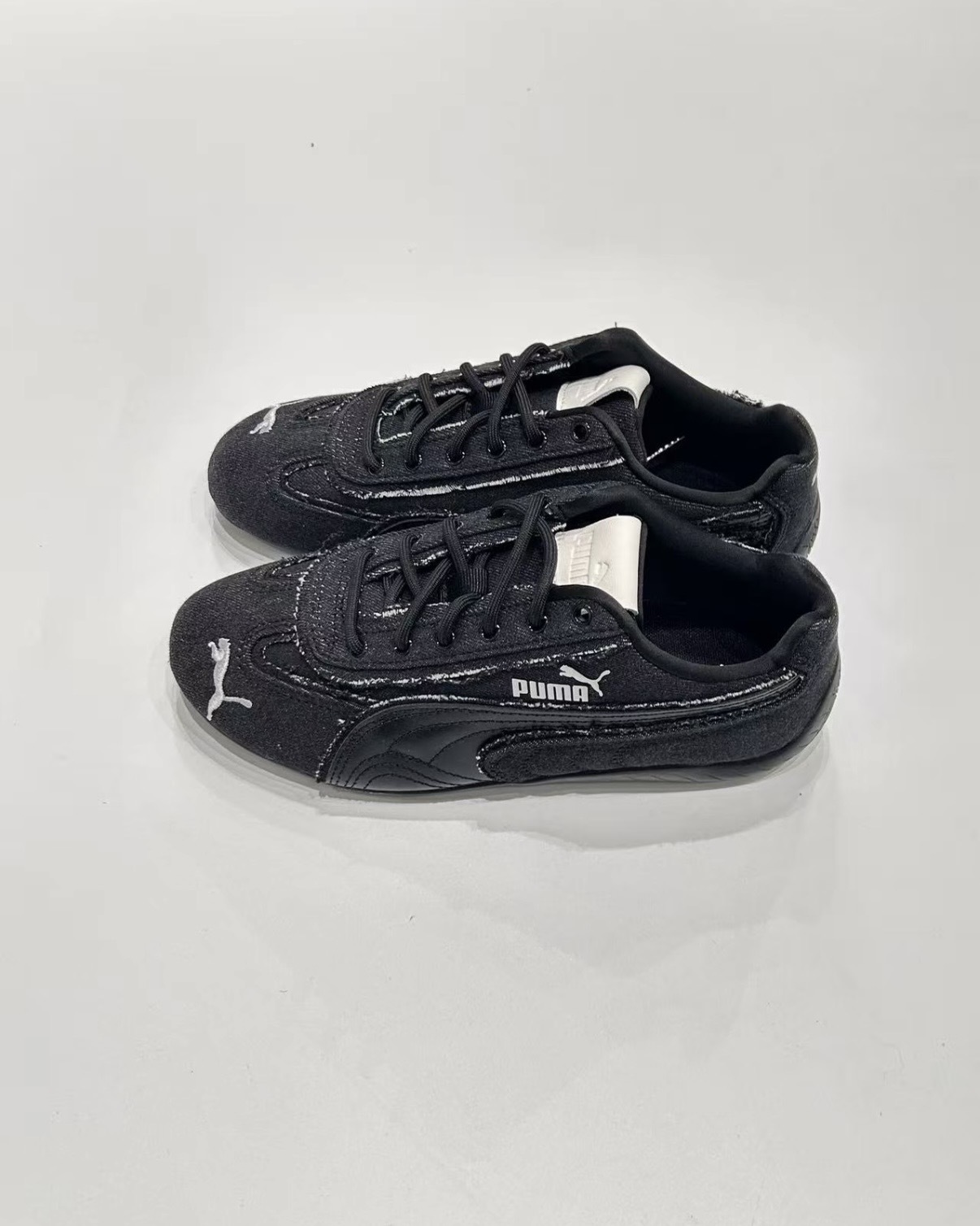 PUMA SPEEDCAT CRAFTED DENIM 丹寧系列 牛仔 黑色 水洗黑 布面 皮革 男女鞋 407110-01 / 預購