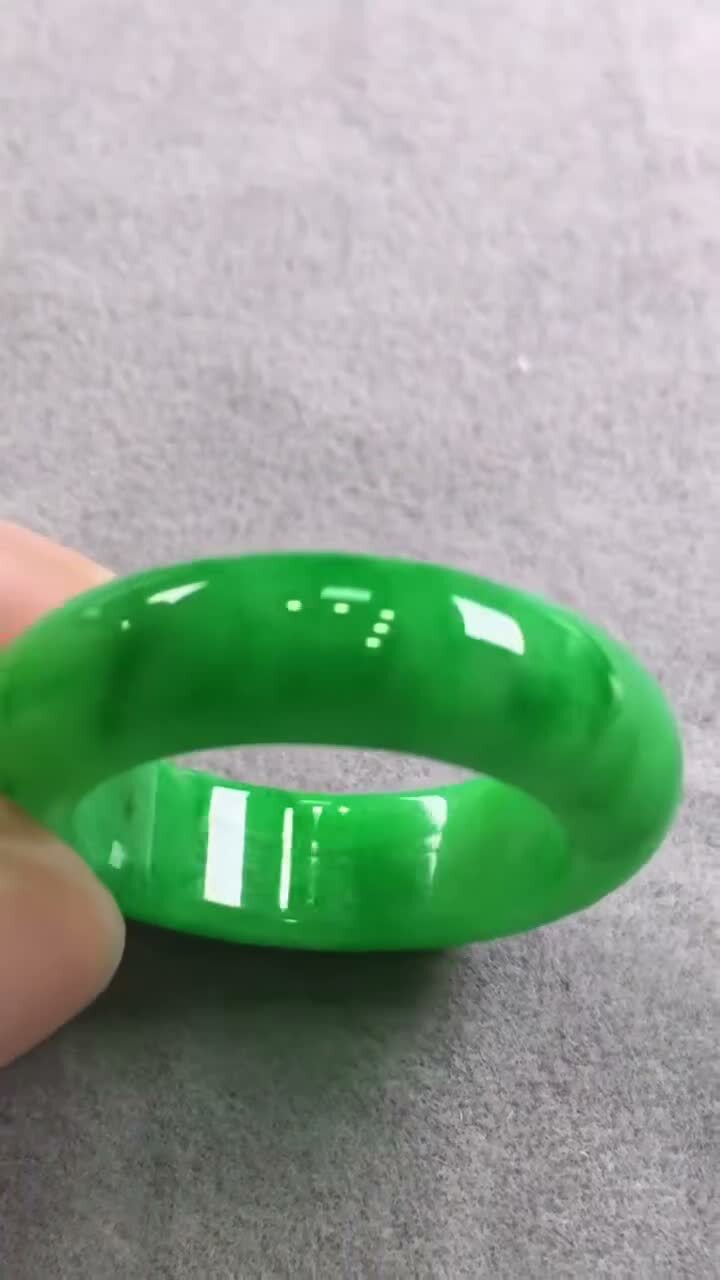 翡翠玉戒指,天然翡翠A玉, 緬甸玉, Jade, Jadeite