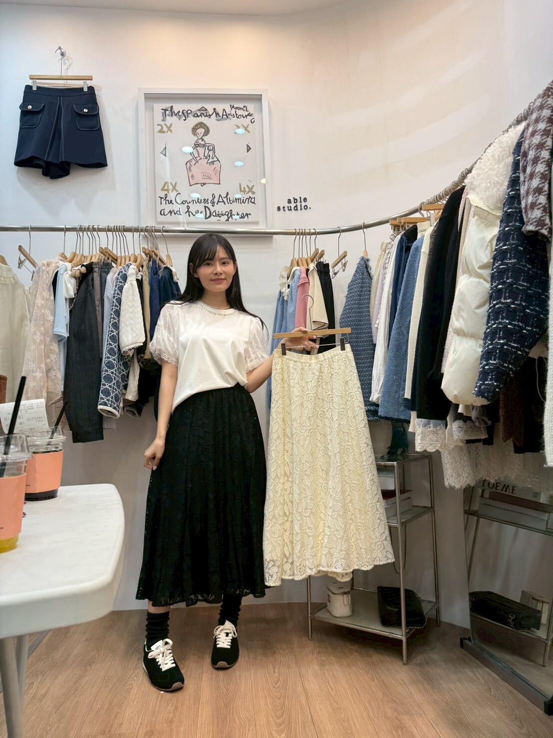 AS6051 爆單!!全蕾絲面層閃石底層長裙