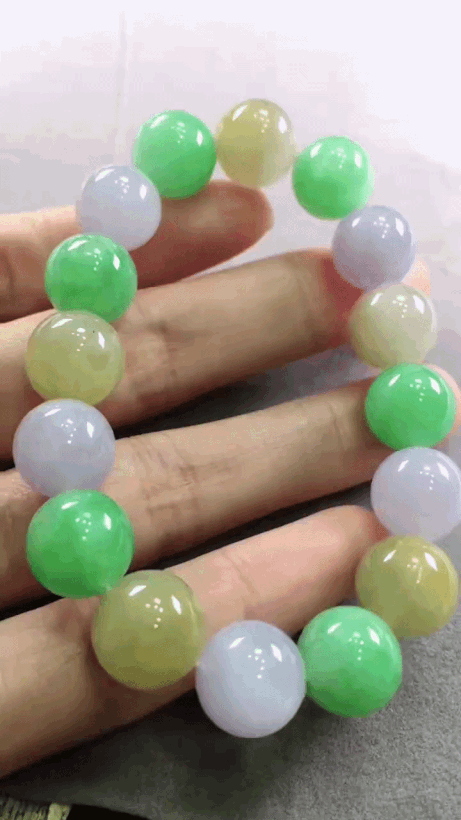 37341 翡翠多寶手串 (12.5mm直徑)