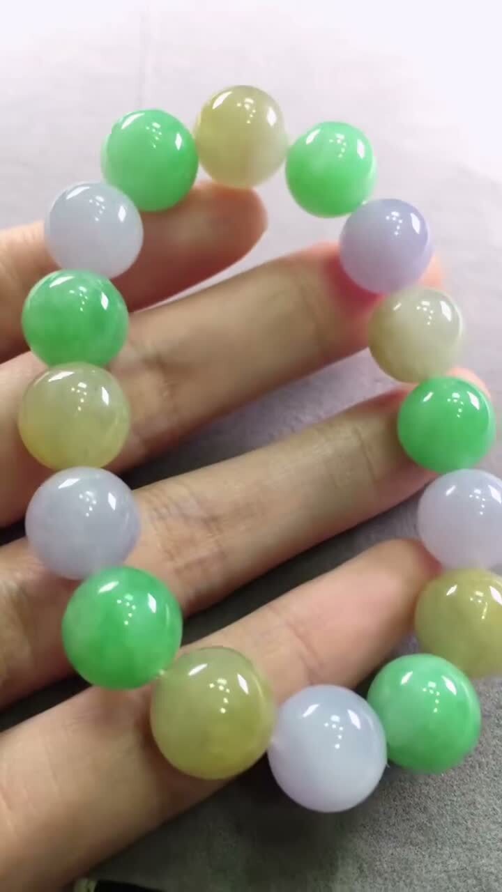 翡翠多寶手串 (12.5mm直徑),天然翡翠A玉, 緬甸玉, Jade, Jadeite