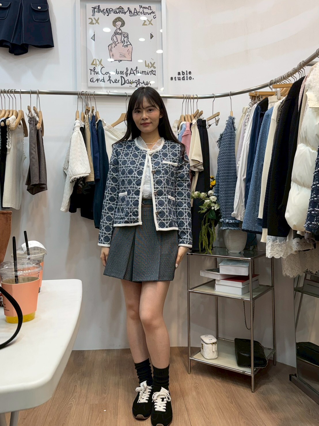 AS6054 Dior同款花紋高級外套