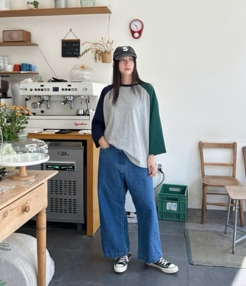 ᴴᴼᵀ ▸▸店長推薦◃◃ 春夏新款/後鬆緊九分寬褲 MANIFEST正韓🇰🇷