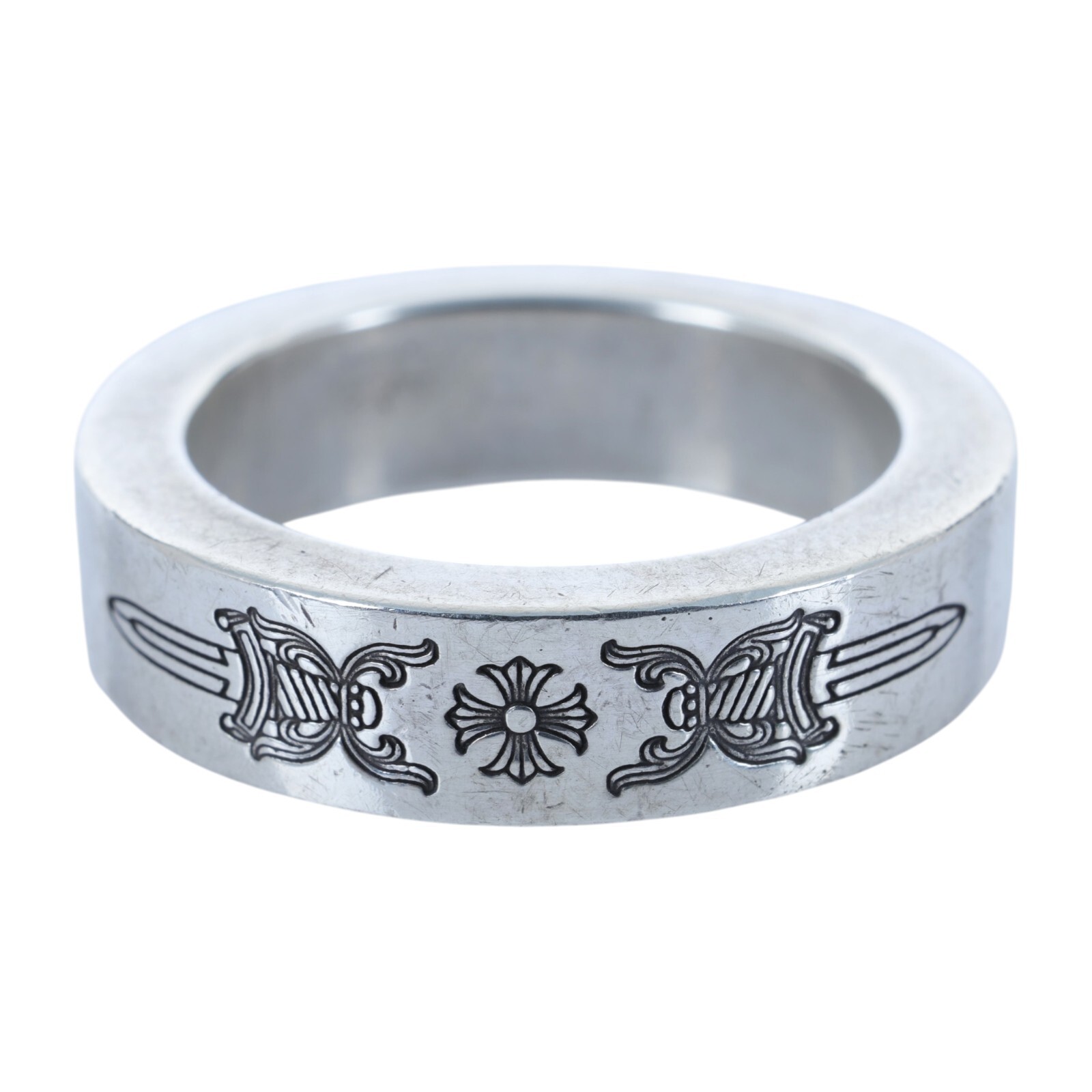CHROME HEARTS CHROME HEARTS 925 SPACER DAGGER ring 6MM