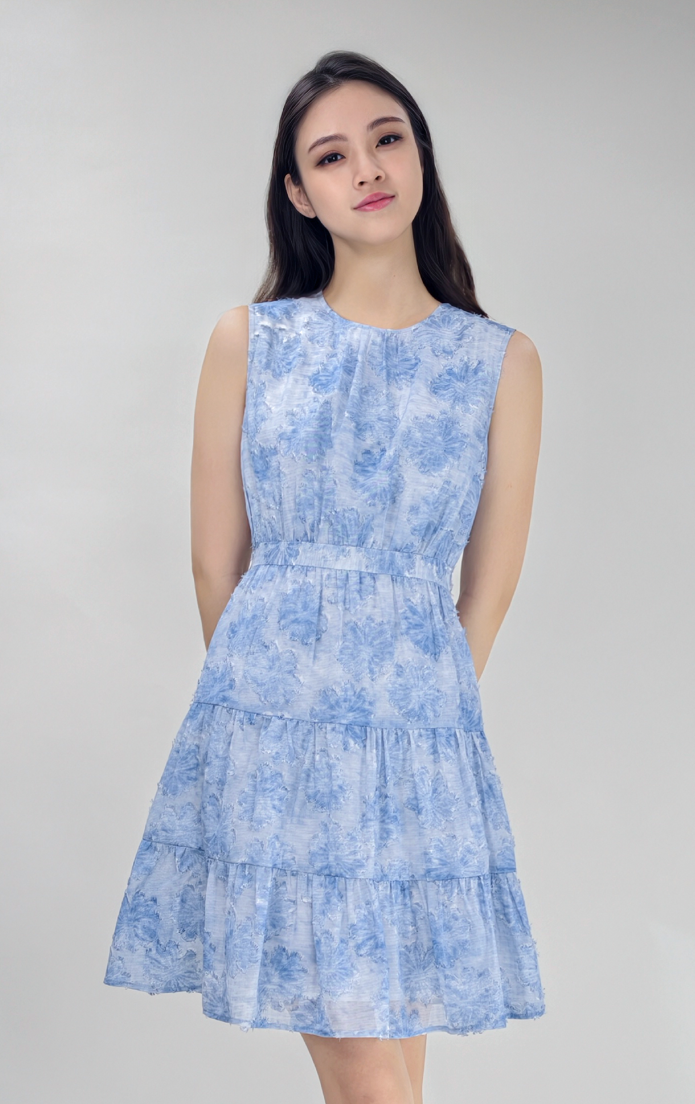 印花連身裙 OP0663