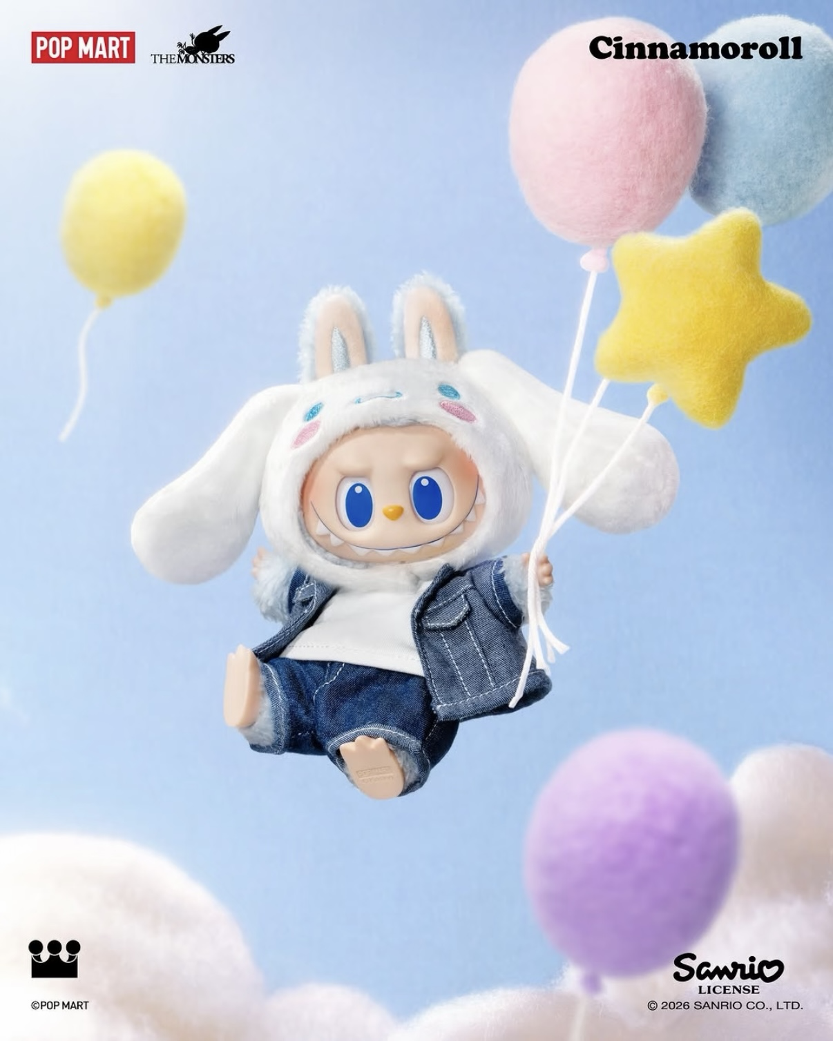 <官方正版>POPMART LABUBU x Sanrio 三麗鷗家族系列 盲盒 吊飾 掛件 泡泡瑪特