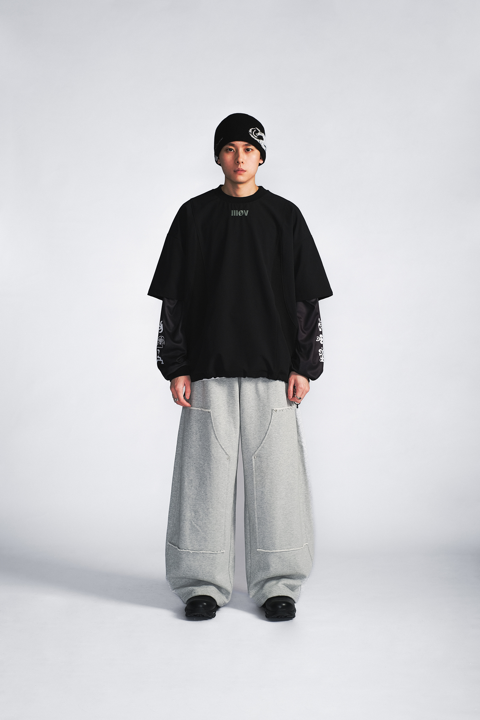 Wall of Sound - 2:06/“LOST.ZIP” Laboratory Pullover Tee - Black