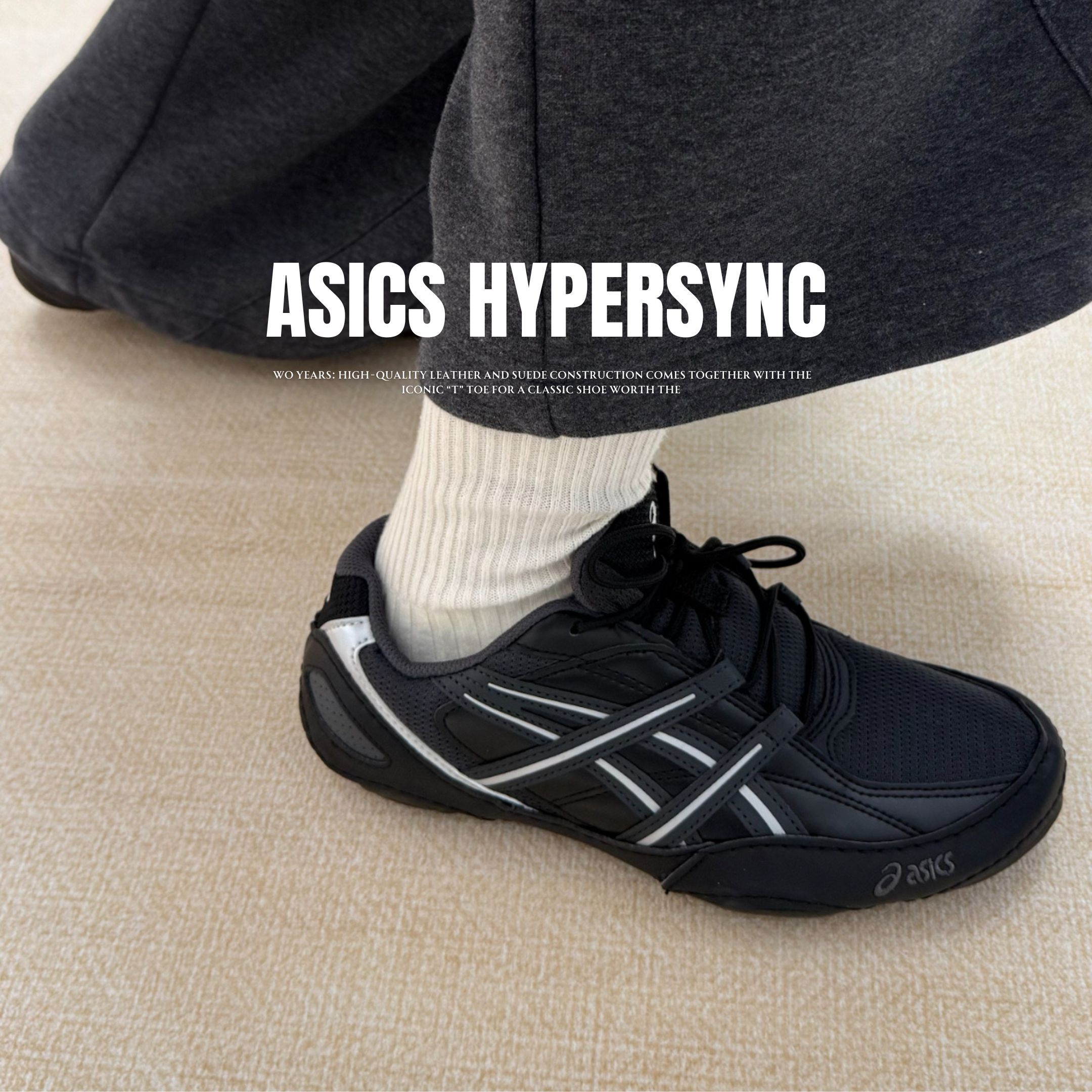 NICEDAY 代購 ASICS HYPERSYNC 亞瑟士 薄底 德訓 黑 黑魂 黑銀 1203A879-021