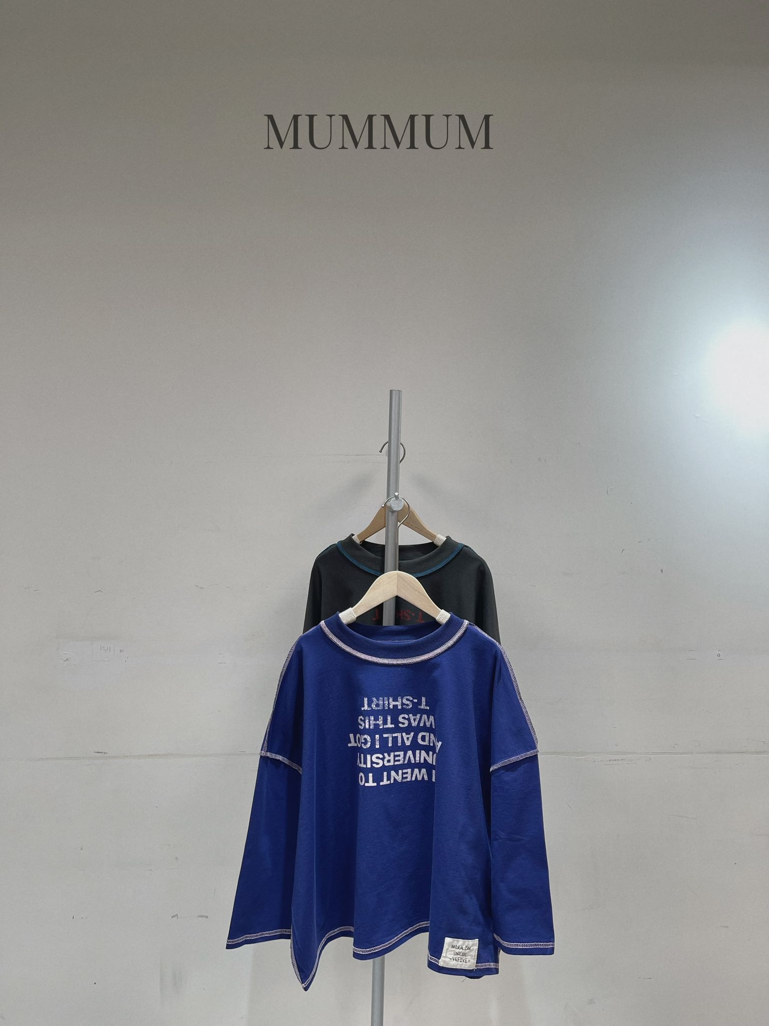 0213157a/倒轉字母明線印花上衣 56/56/24