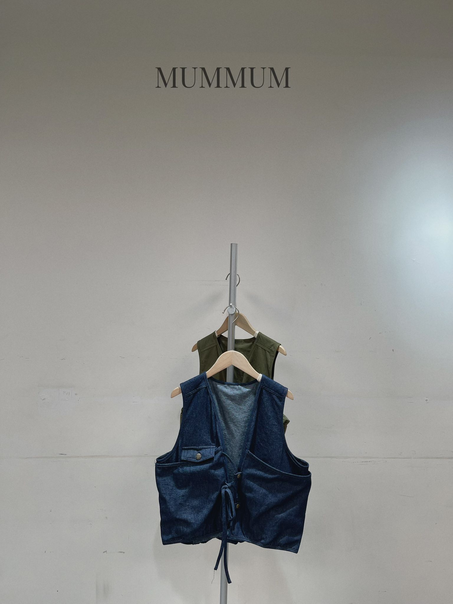 0213159a/交叉繩高位袋小背心外套 39/37/20