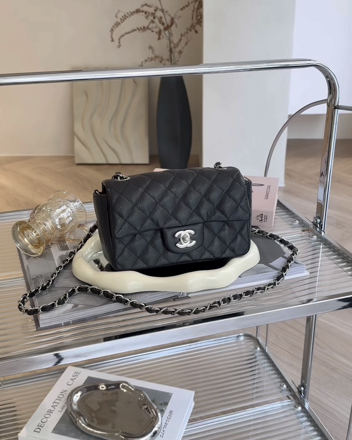 CHANEL｜CF20 荔枝 黑銀