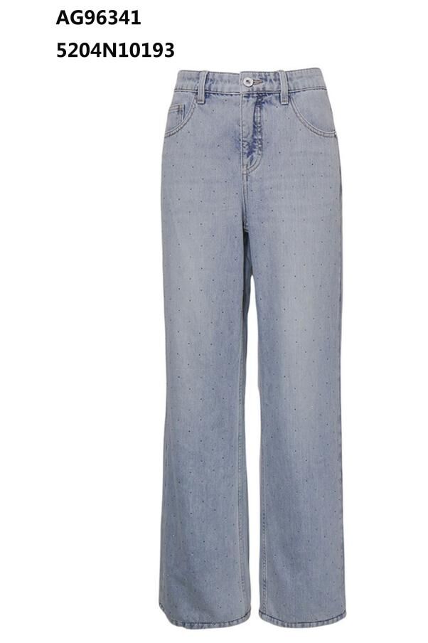 A18 ANOTHER ONE 閃石直腳藍色牛仔褲｜5204N10193