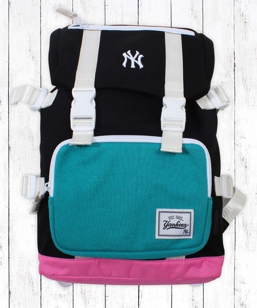 【預購】J0313601 MLB NY刺繡Logo翻蓋式背囊 兒童用  (2款)